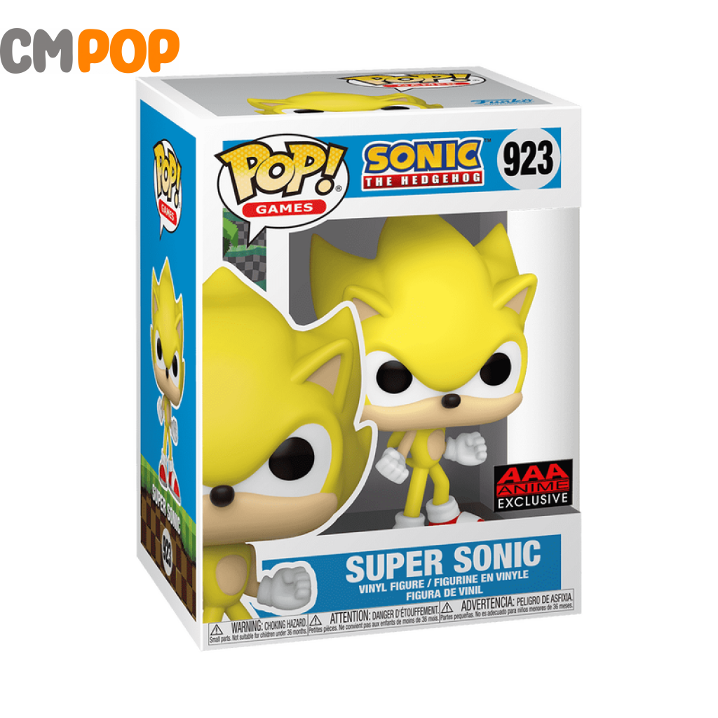 Super Sonic - #923 Funko Pop! The Hedgehog Aaa Anime Exclusive Pop