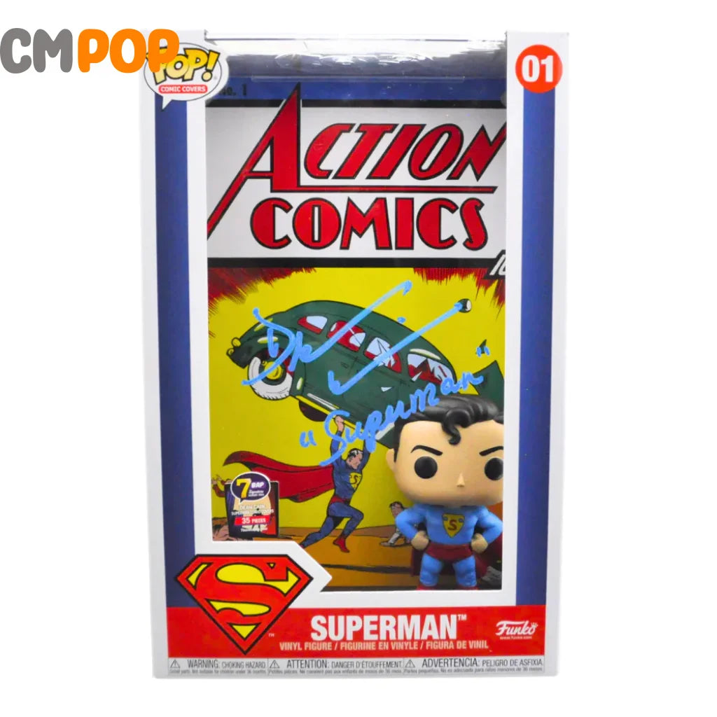 Superman - #01 - Funko Pop! - Comic Covers - 7 BAP - 35 PCS - Signed POP! - Signed by Dean Cain Funko Pop