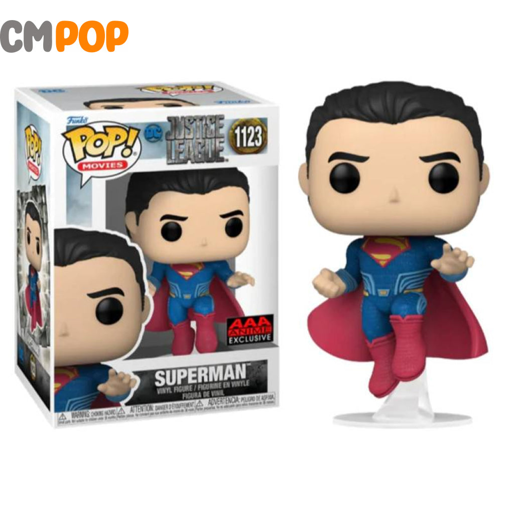 Superman - #1123 Funko Pop! Movies Dc Justice League Aaa Anime Exclusive