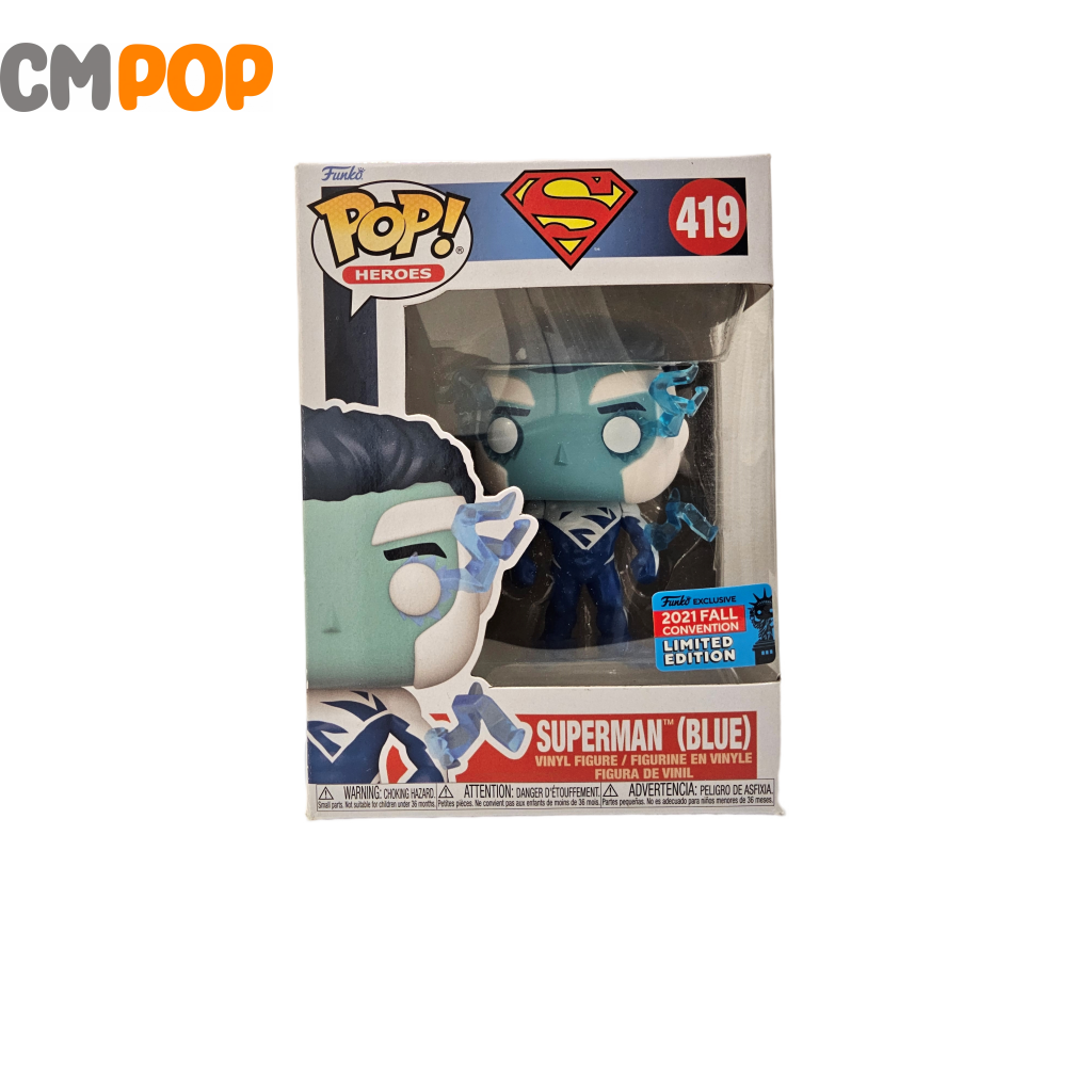 Superman (Blue) - #419 Box Condition Funko Pop