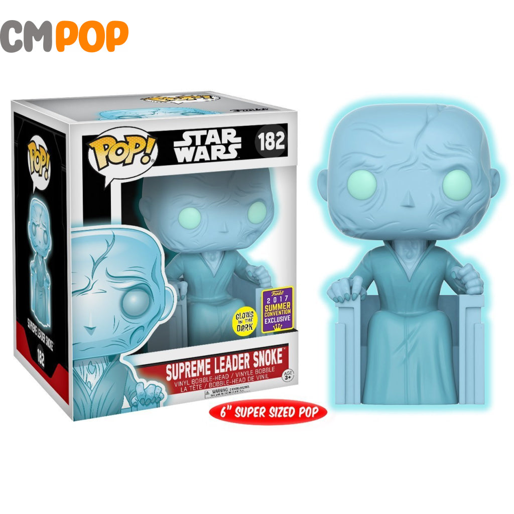 Supreme Leader Snoke - #4182 Funko Pop! Star Wars Gitd 2017 Summer Convention Exclusive Pop