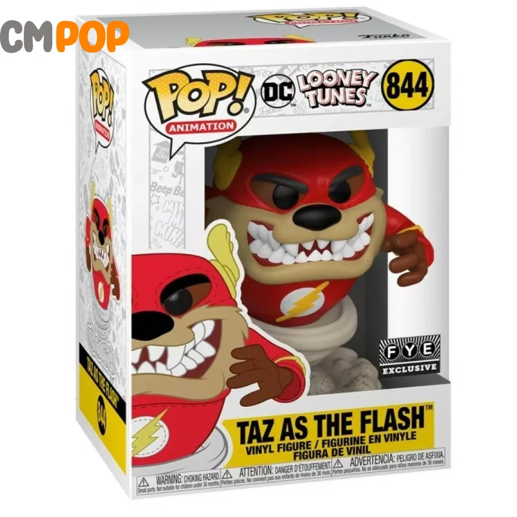 Taz As The Flash - #844 Funko Pop! -Animation Looney Tunes Fye Exclusive Pop