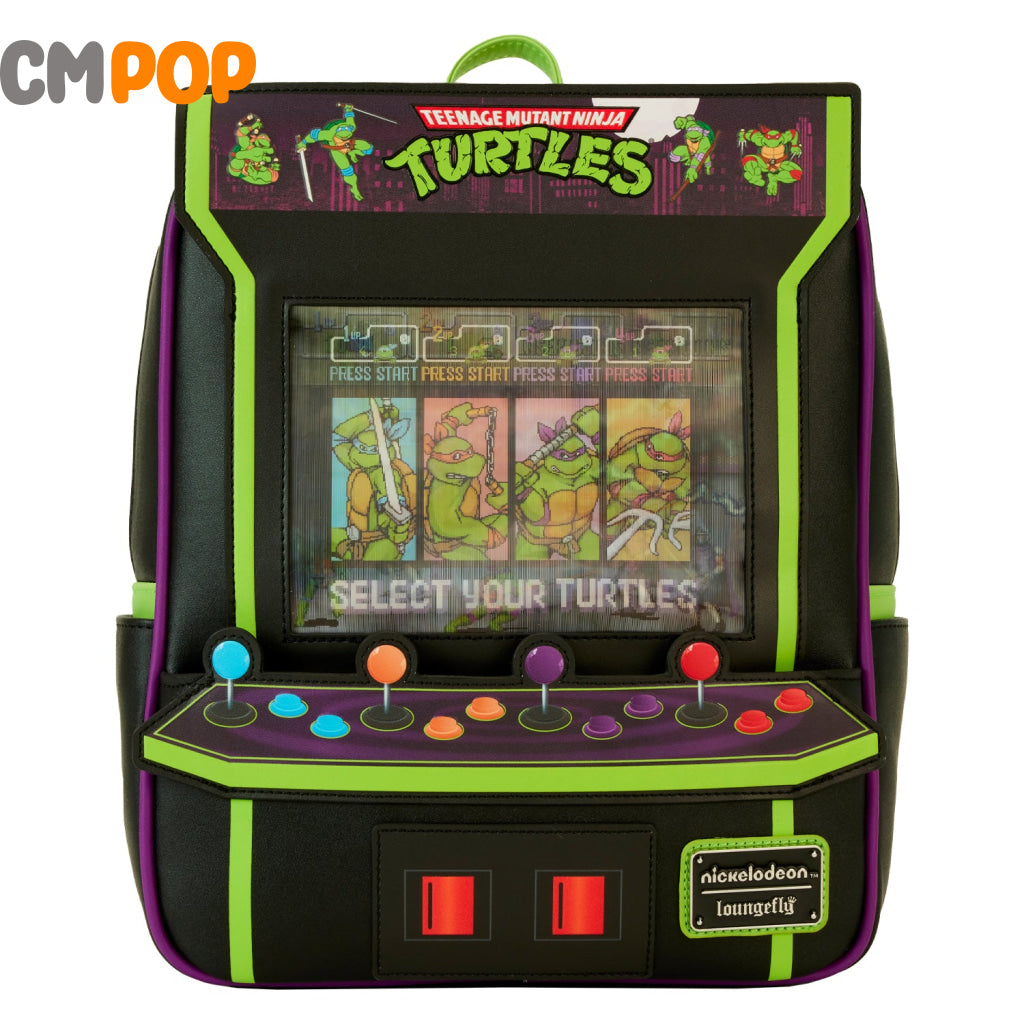 Teenage Mutant Ninja Turtles 40Th Anniversary Vintage Arcade Mini Backpack - Tmnt Loungefly