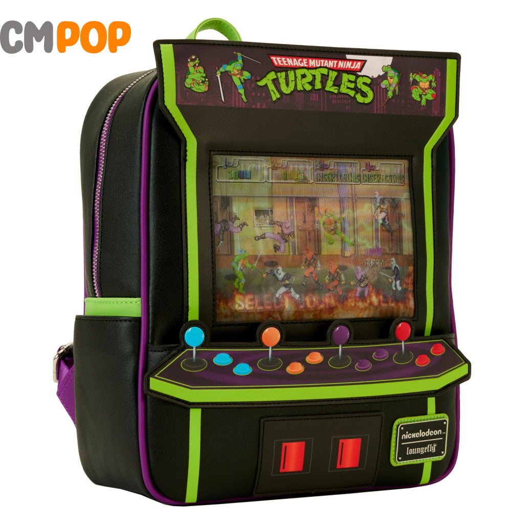 Teenage Mutant Ninja Turtles 40Th Anniversary Vintage Arcade Mini Backpack - Tmnt Loungefly