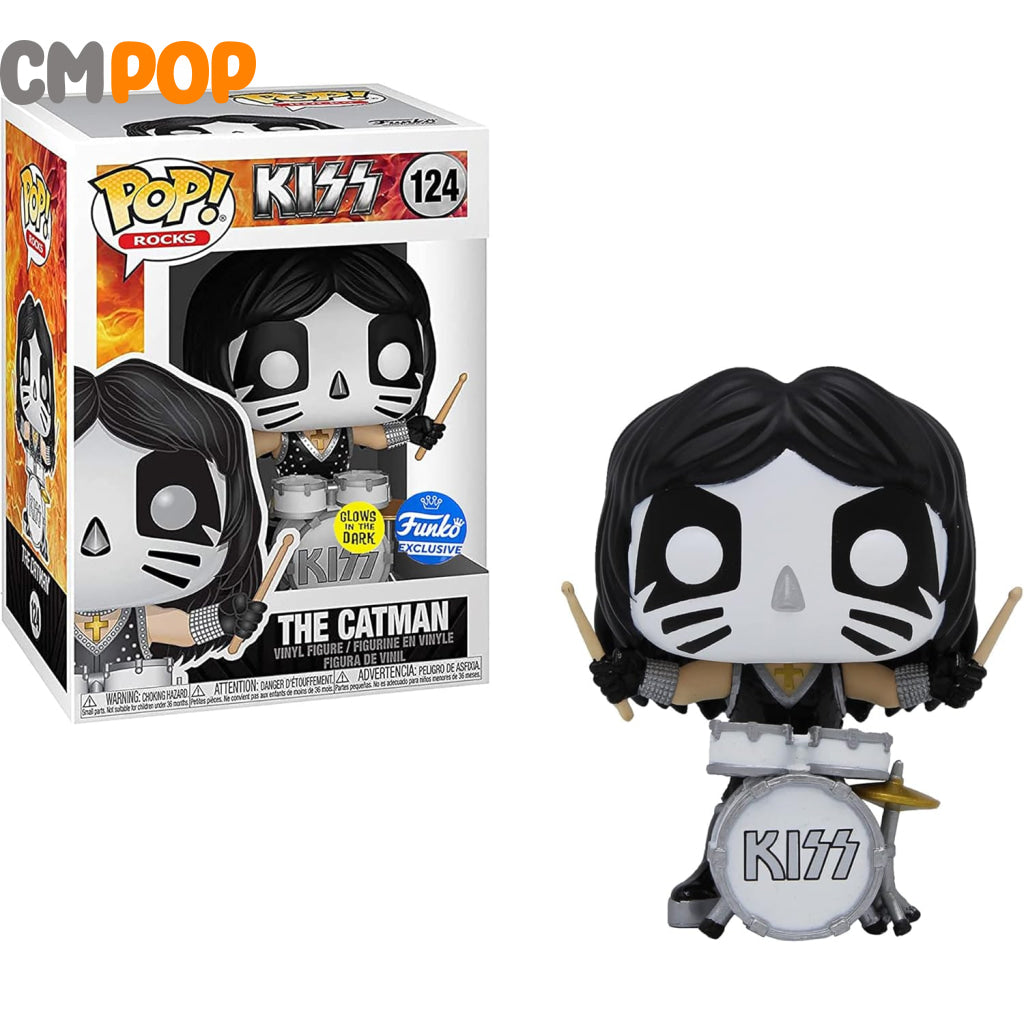 The Catman - #124 - Funko Pop! - Rocks - Kiss - GITD - Funko Exclusive Funko Pop