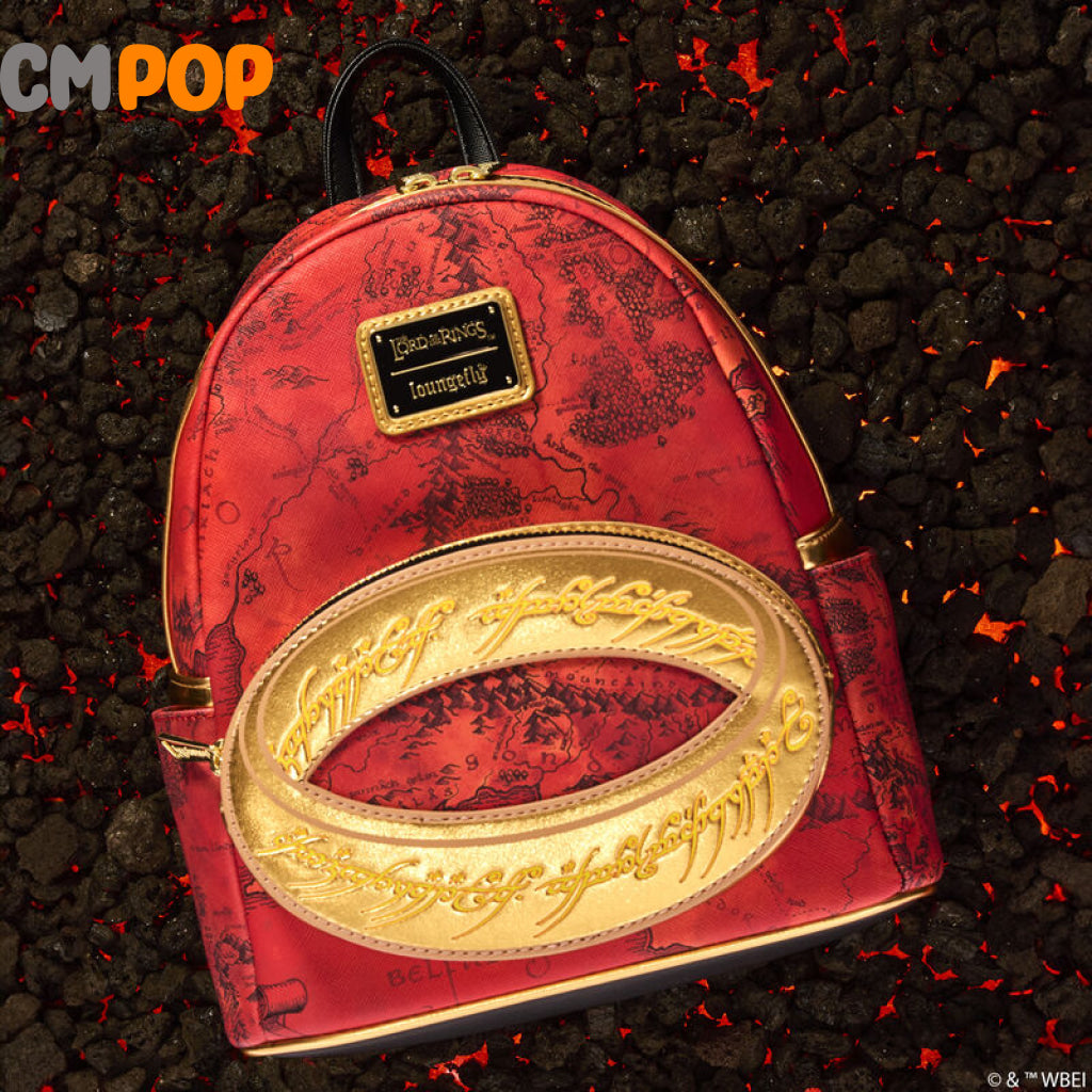 The Lord Of The Rings One Ring Glow Mini Backpack - -Loungefly Loungefly