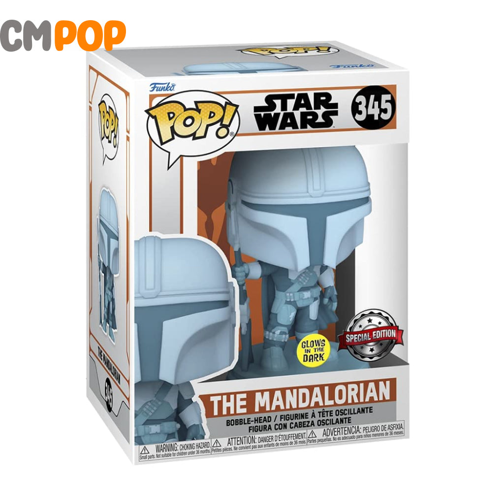 The Mandalorian - #345 Funko Pop! Star Wars Glows In The Dark Special Edition Pop