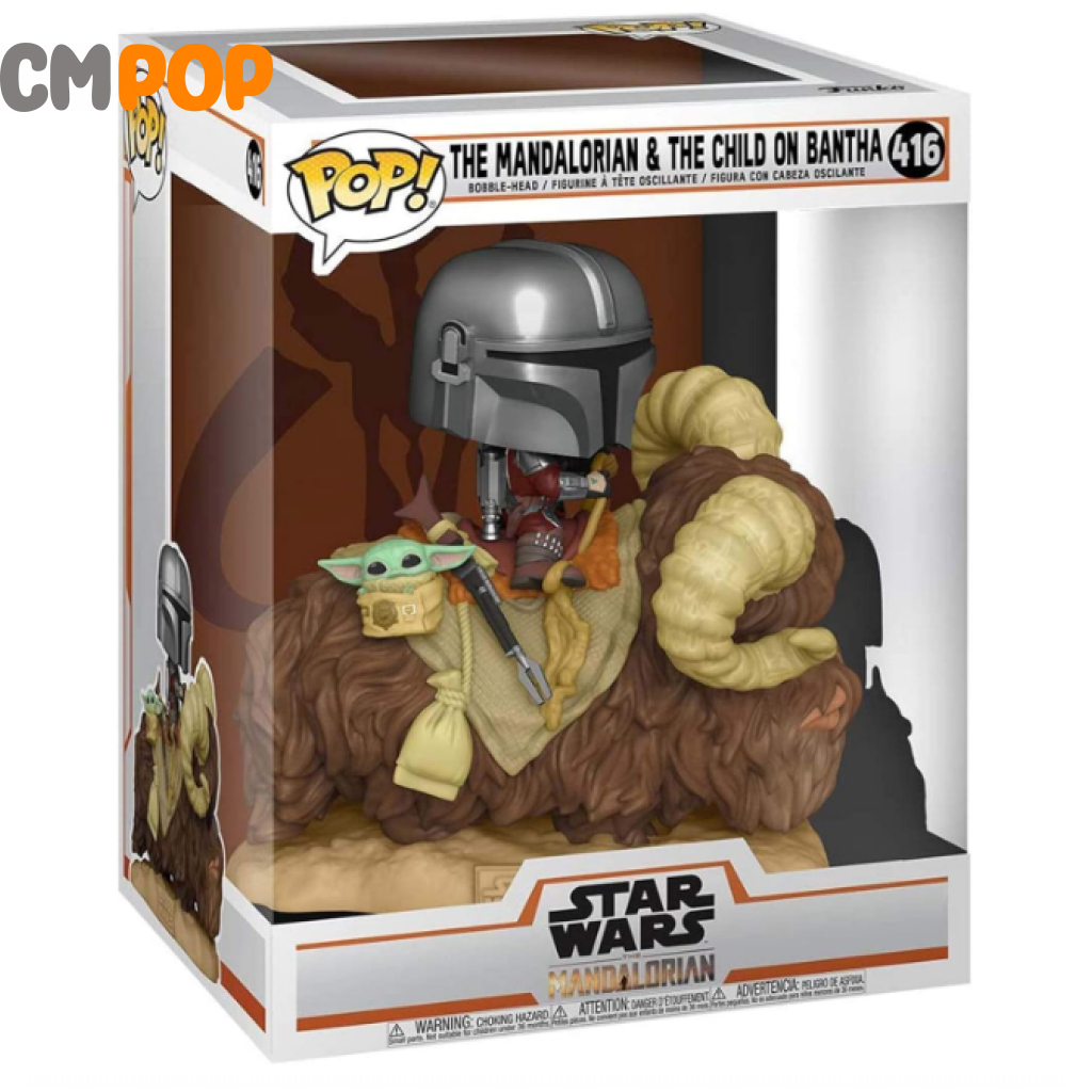The Mandalorian And Child On Bantha - #416 Funko Pop! Star Wars Pop