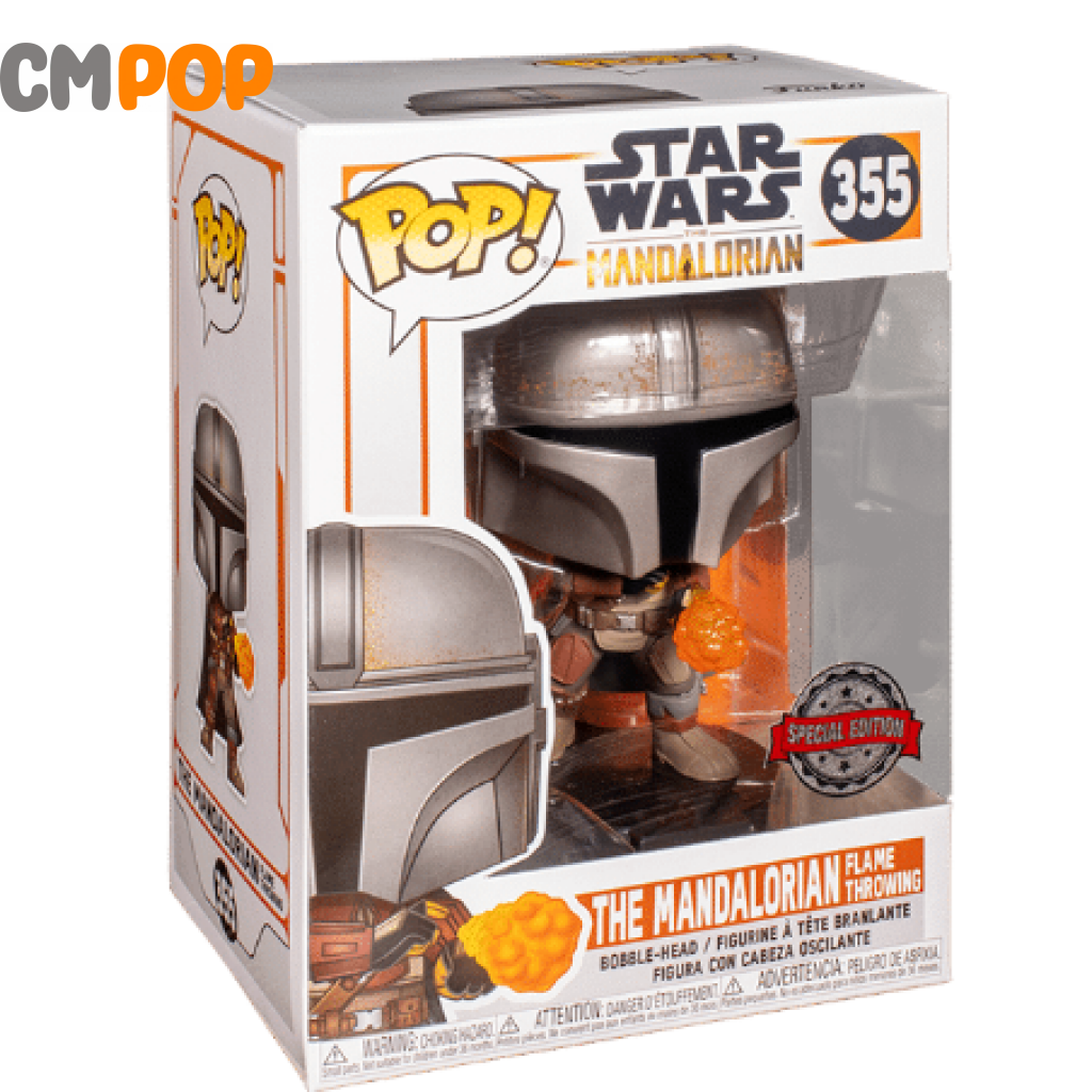 The Mandalorian Flame Throwing - #355 Funko Pop! Star Wars Special Edition Pop