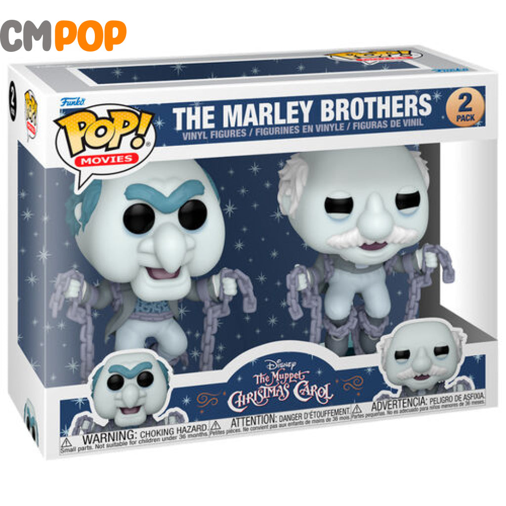 The Marley Brothers 2 Pack - Funko Pop! Disney Muppets Christmas Carol Pop