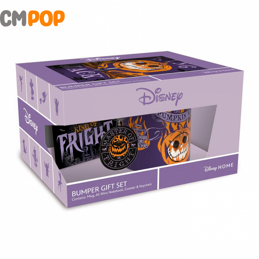 He Nightmare Before Christmas (Colourful Shadows) Bumper Gift Set (Mug Coaster Keychain & Notebook