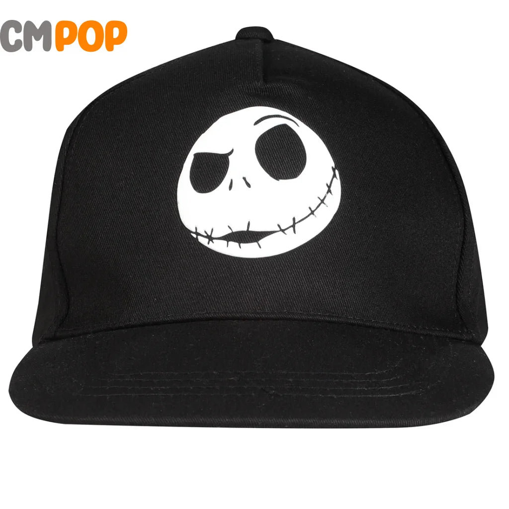 The Nightmare Before Christmas - Jack Rubber Face Badge - Snapback Cap - Size: One Size Caps