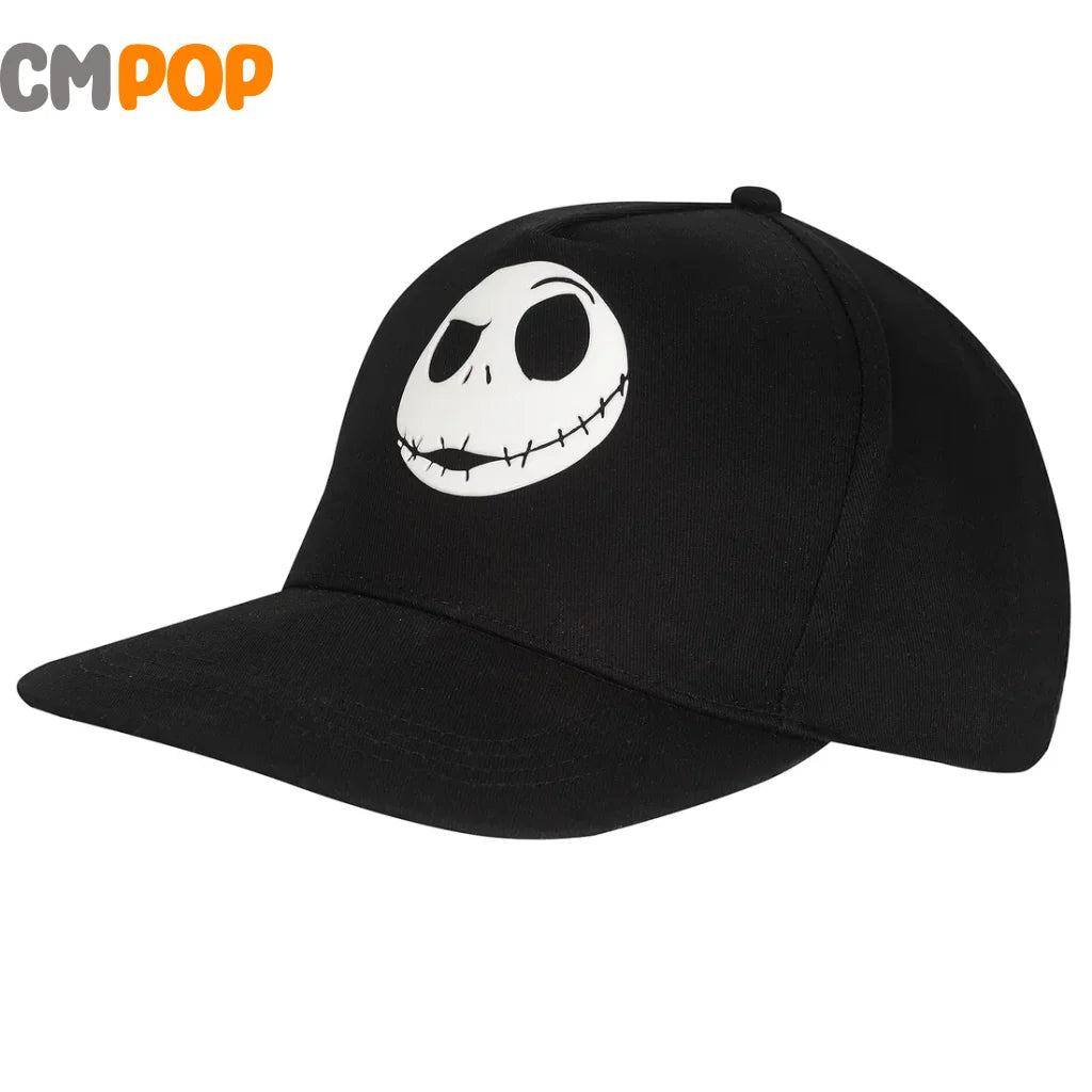 The Nightmare Before Christmas - Jack Rubber Face Badge - Snapback Cap - Size: One Size Caps