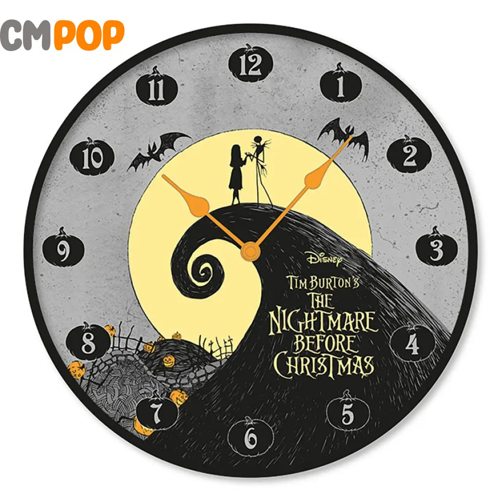 The Nightmare Before Christmas (Jack & Sally) 25Cm Diameter Wall Clock clock