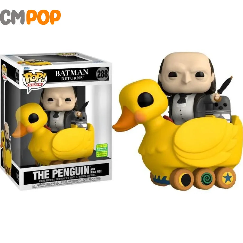The Penguin And Duck Ride - #288 - Funko Pop! - Heroes - Batman Returns - Rides - 2022 Summer Con Limited Edition Funko