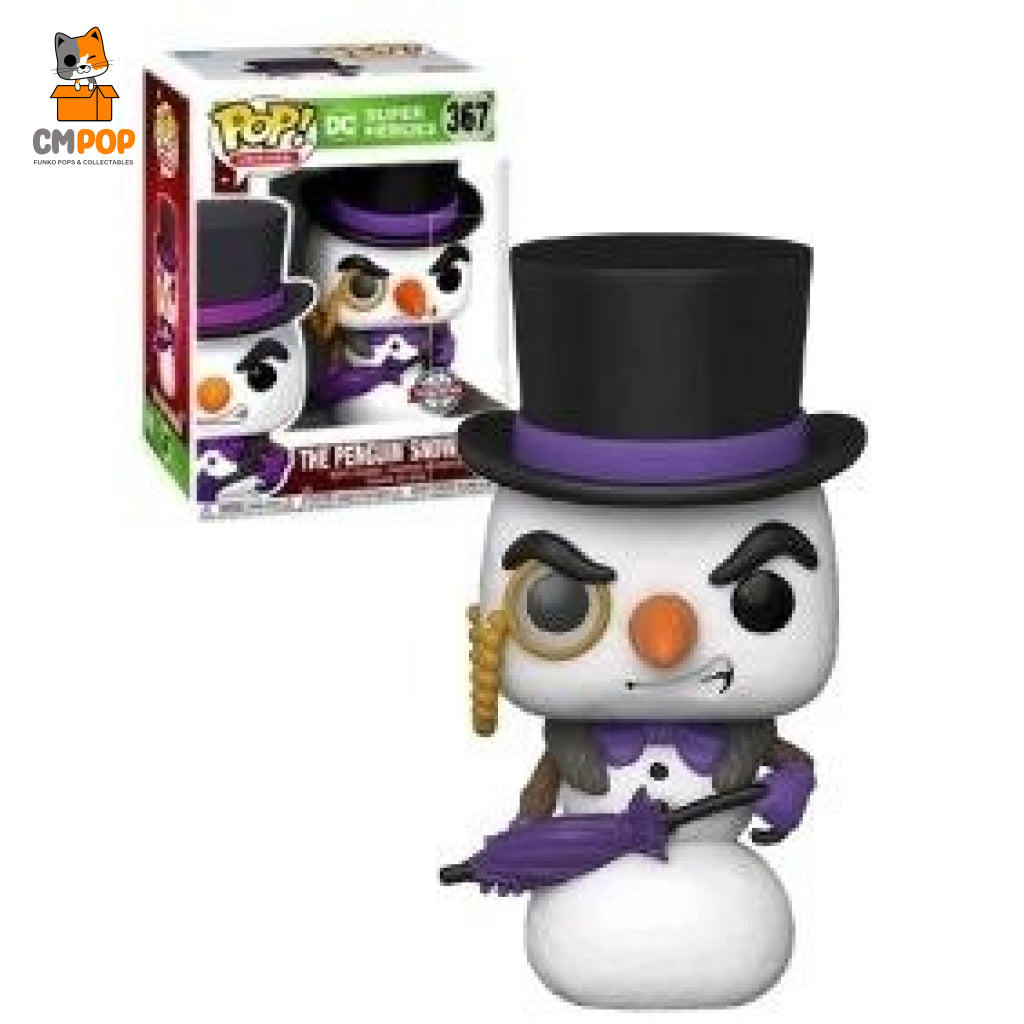 The Penguin Snowman - #367 Funko Pop! Dc Super Heroes Special Edition Exclusive Pop