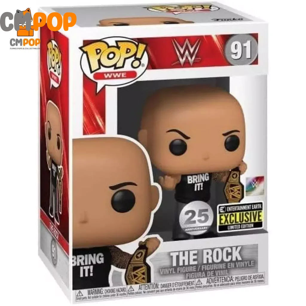 The Rock - #91 - Funko Pop! - WWE - Entertainment Earth Exclusive Funko Pop