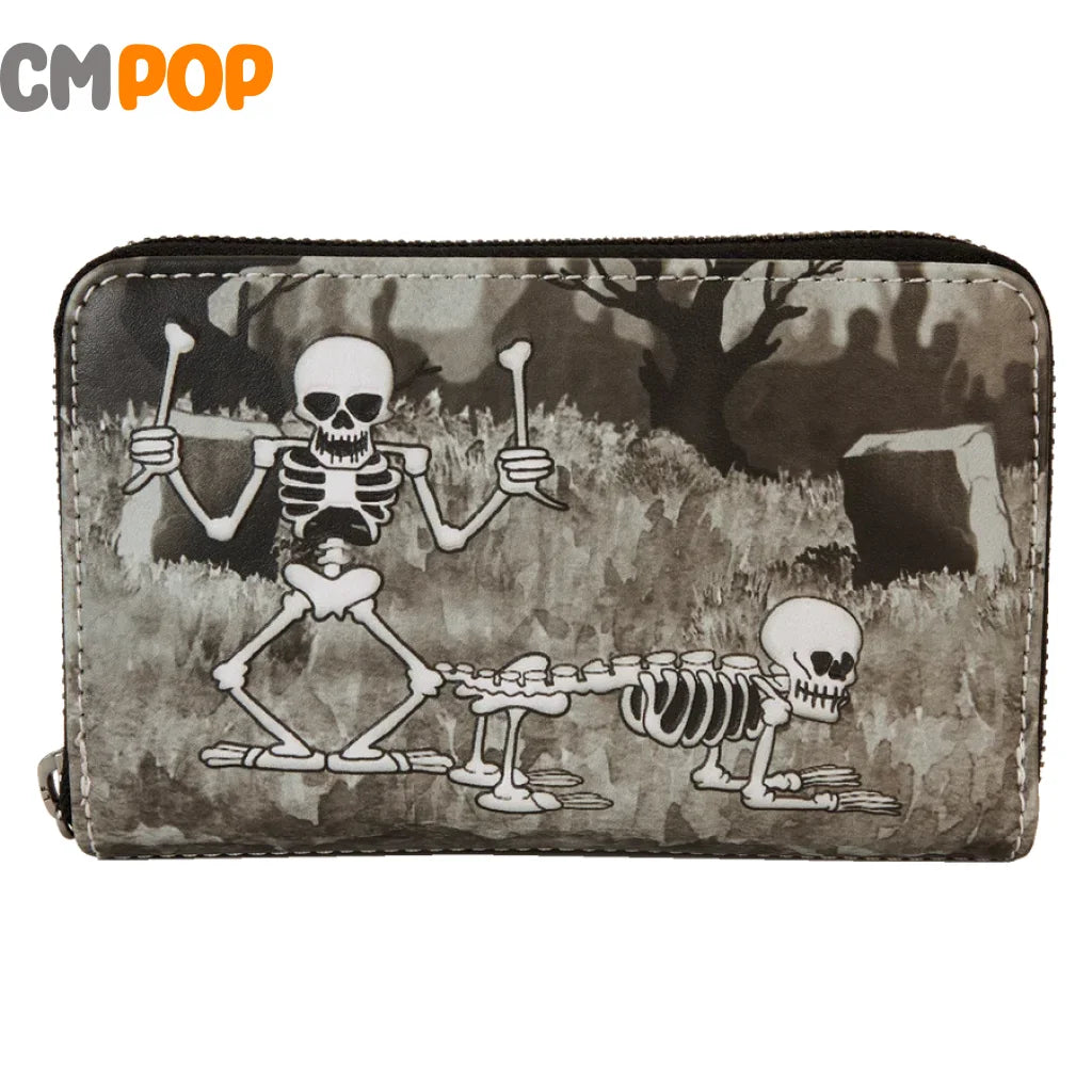 The Skeleton Dance Zip Around Wallet - Loungefly