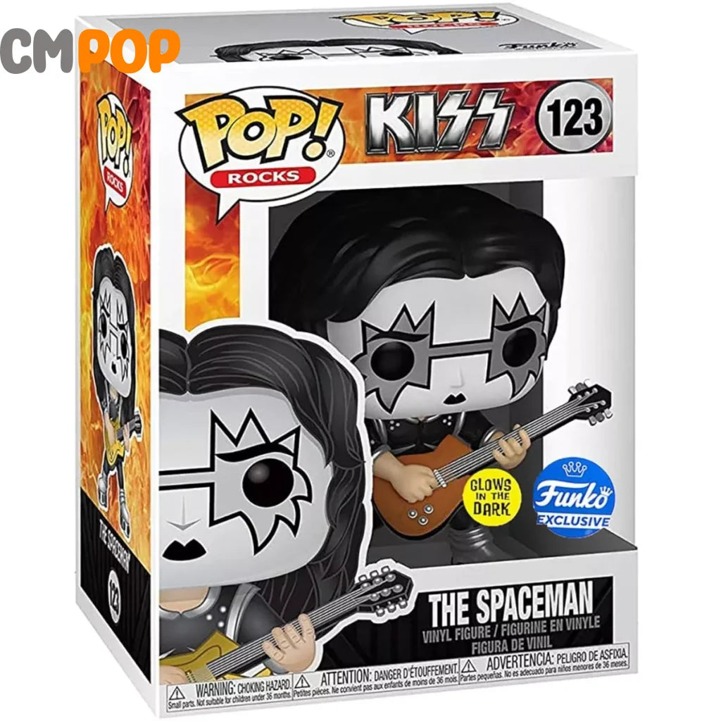 The Spaceman - #123 - Funko Pop! - Rocks - Kiss - GITD - Funko Exclusive Funko Pop