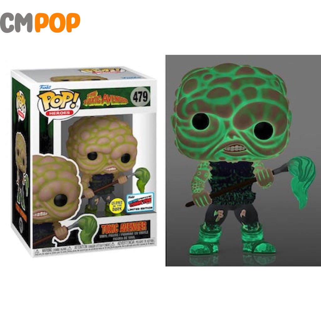 The Toxic Avenger Gitd - #479- Funko Pop! Nycc 2023 Stickered Convention Exclusive Pop