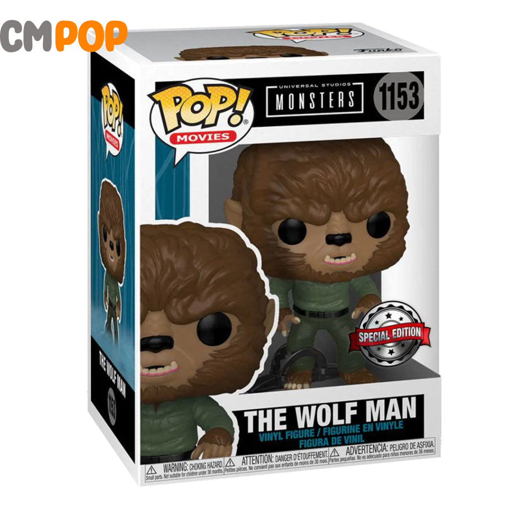 The Wolf Man - #1153 Funko Pop! Movies Universal Monsters Special Edition Pop