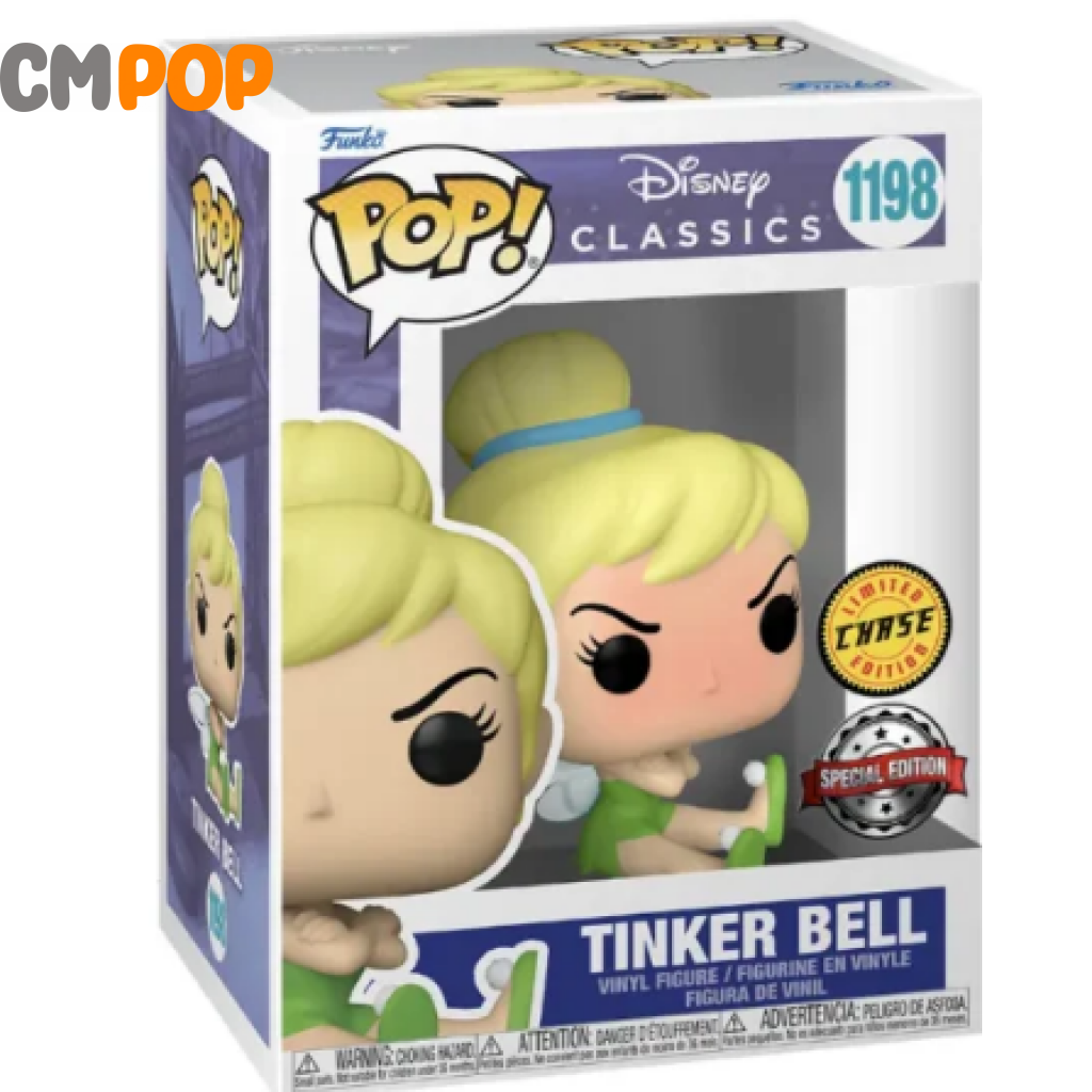 Tinker Bell - #1198 - Funko Pop! - Disney - Special Edition - Chase Exclusive Funko Pop