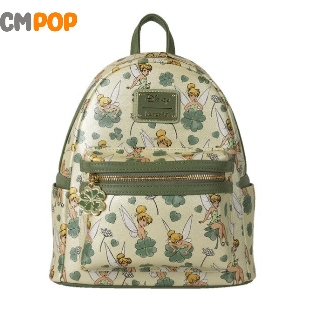 Tinkerbell 4 Leaf Clover All Over Print Mini Backpack - Loungefly Loungefly