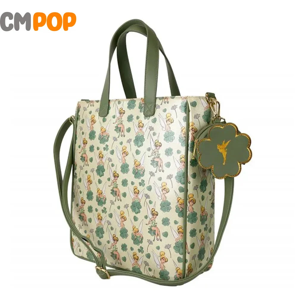 Tinkerbell 4 Leaf Clover Tote Bag With Coin Bag - Loungefly Loungefly