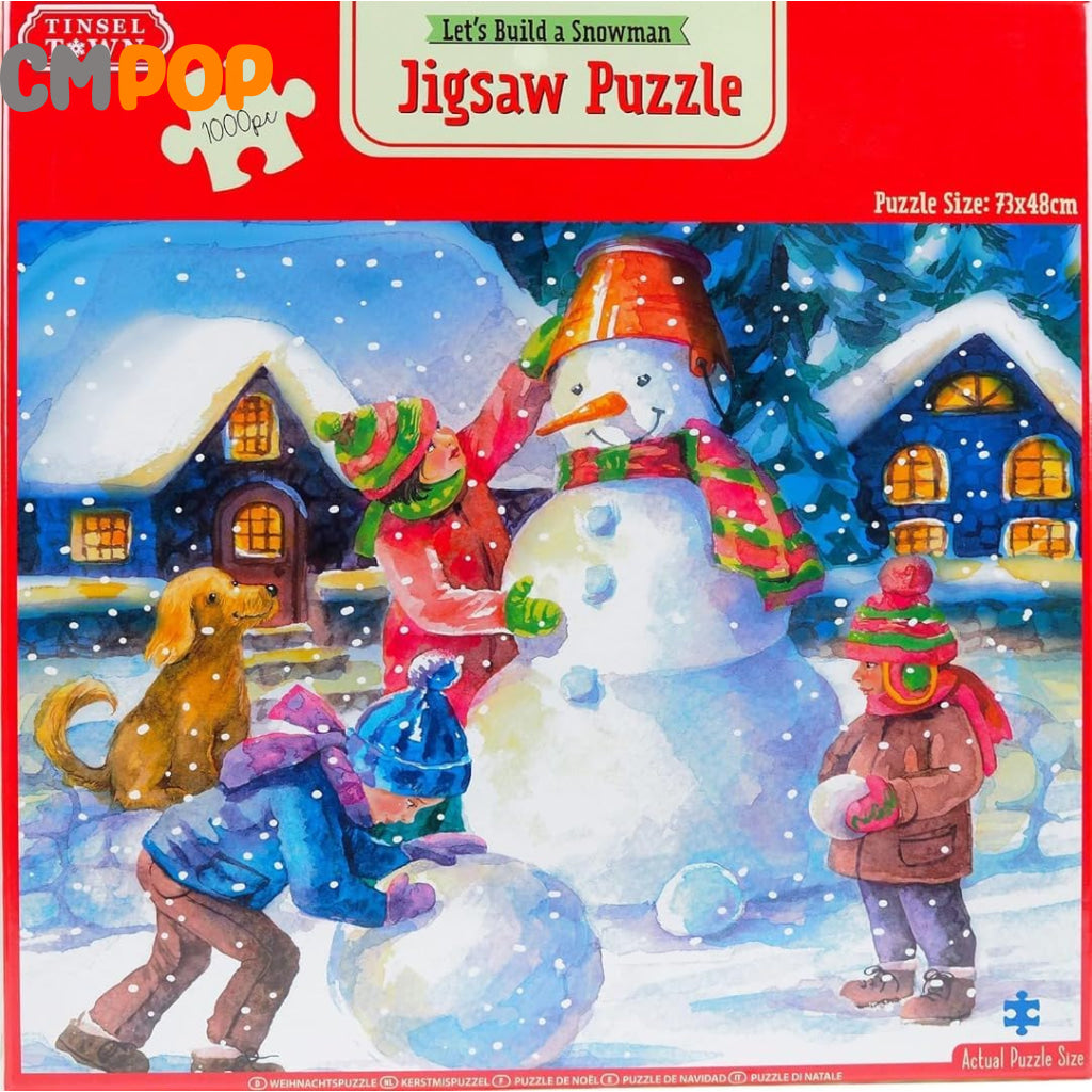 Tinsel Town: Jigsaw Puzzle - Lets Build a Snowman (1000pcs) Puzzle