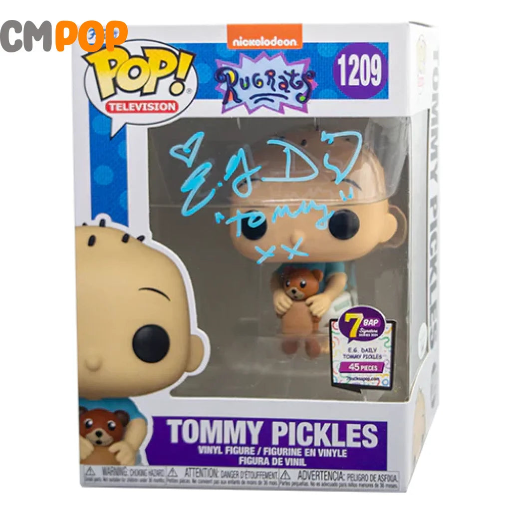 Tommy Pickles - #1209 Funko Pop! Television Rugrats Signed By E.g Daily (45 Pcs) Certified Pop