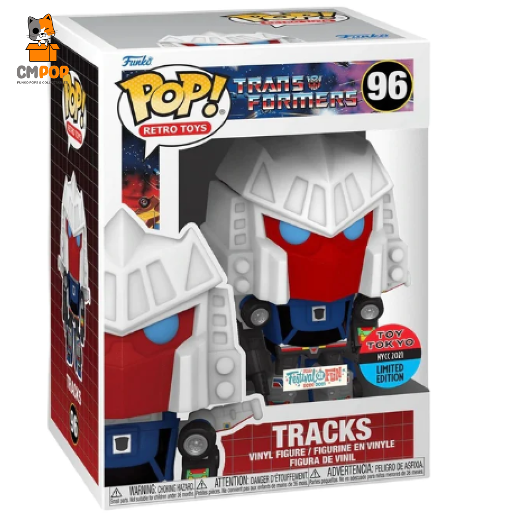 Tracks - #96 Funko Pop! Transformers Retro Toys- Nycc Toy Tokyo 2021 Festival Of Fun Exclusive Pop