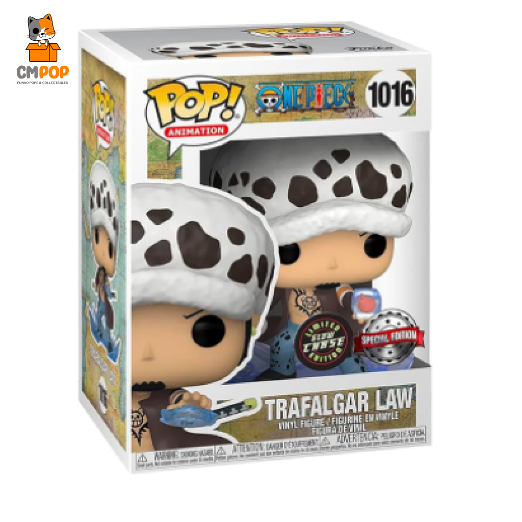 Trafalgar Law Glow In The Dark Chase - #1016 Funko Pop! One Piece Special Edition - Gitd Pop
