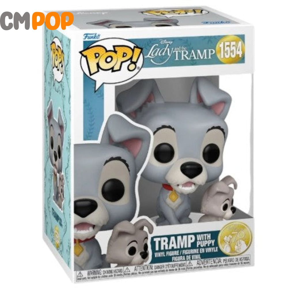 Tramp With Puppy - #1554 Funko Pop! Disney Lady And The Pre Order! Pop