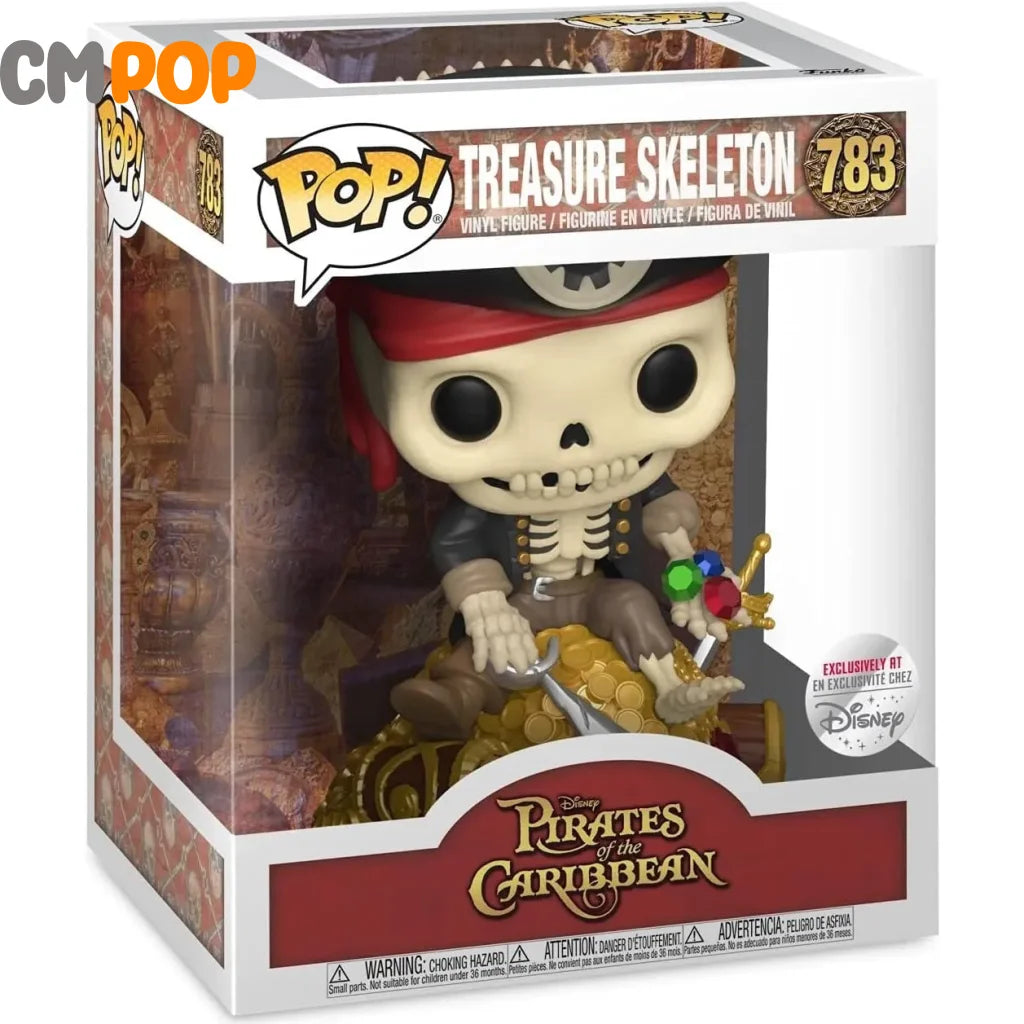 Treasure Skeleton - #783 Funko Pop! Deluxe Disney Pirates Of The Caribbean Exclusive Pop