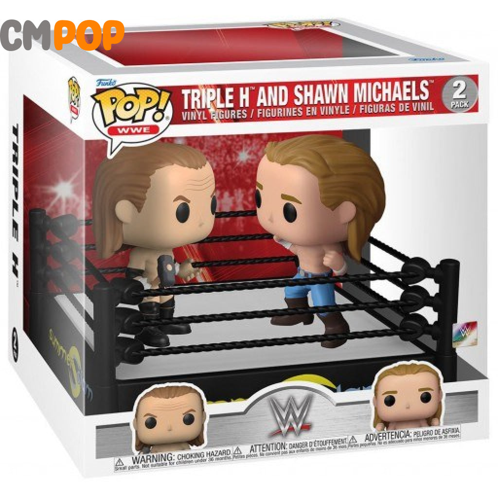 Triple H And Shawn Michaels - Summerslam Funko Pop! Wwe Pop Moment Pop