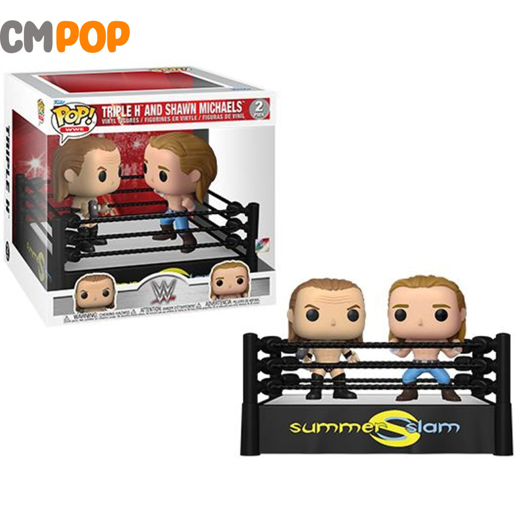 Triple H And Shawn Michaels - Summerslam Funko Pop! Wwe Pop Moment Pop