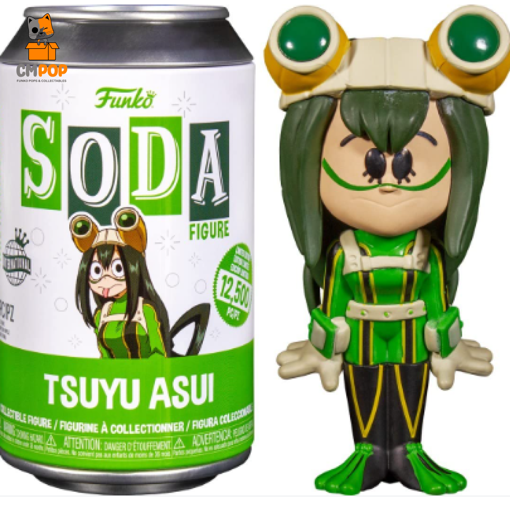 Tsuyu Asui - Funko Vinyl Soda 12 500 Pieces My Hero Academia Anime Chance Of Chase