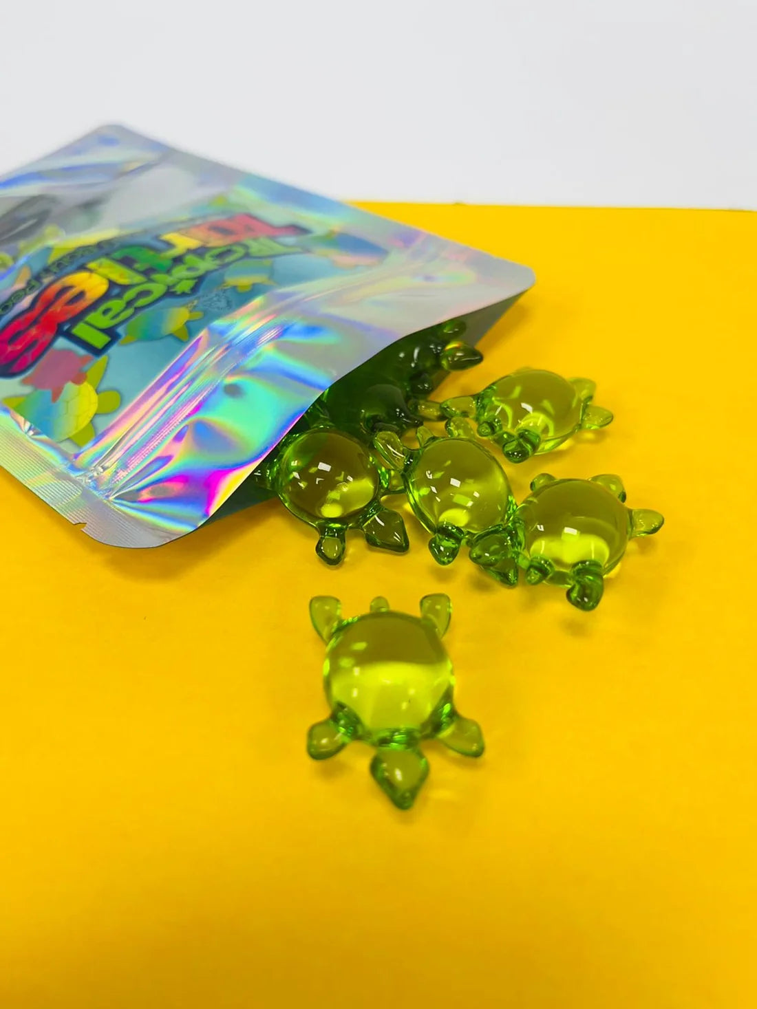 Tropical Turtles - Kiwi Scented Bath Pearls -Bare Boutique
