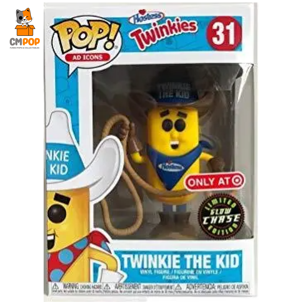 Twinkie The Kid Chase - #31 Funko Pop! Twinkies Ad Icons -Glow In Dark Limited Edition Pop