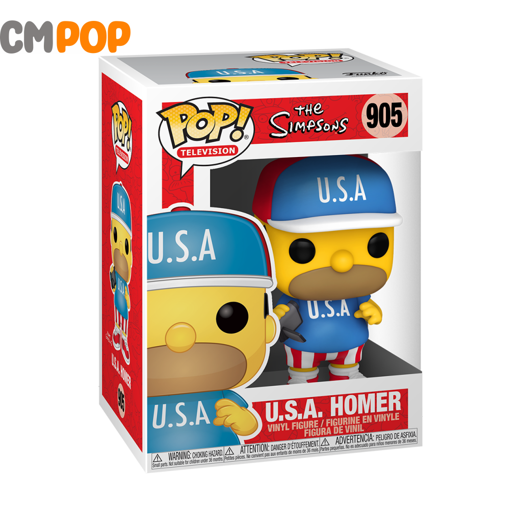 U.s.a Homer - #905 Funko Pop! The Simpsons Pop