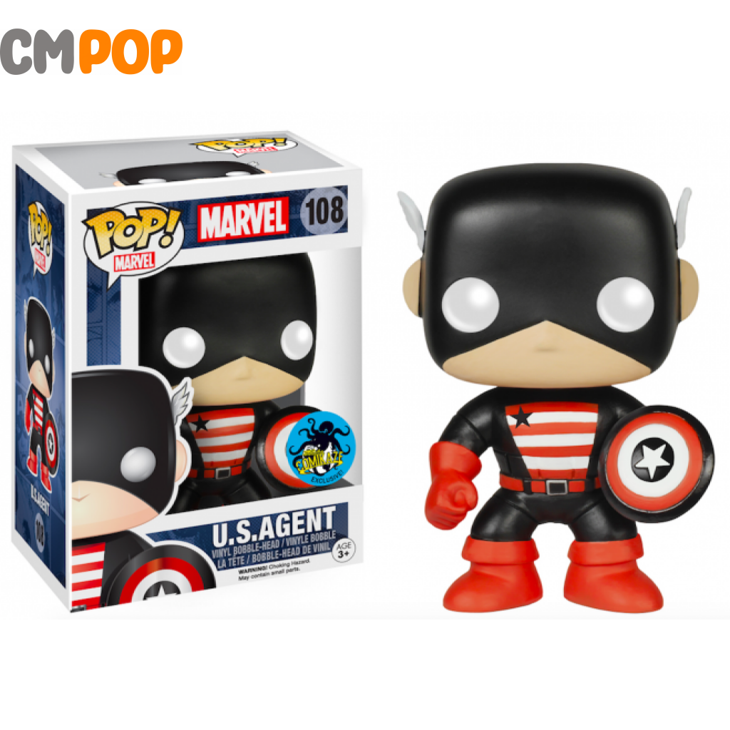 U.s.agent #108 - Funko Pop! Marvel Comikaze Exclusive Pop