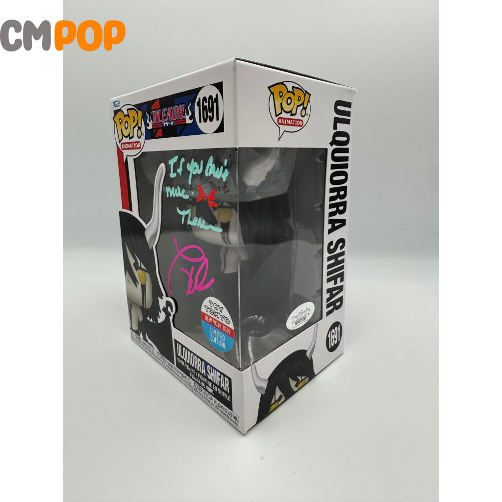 Ulquiorra Shifar - #1691 Funko Pop! Animation Bleach Toy Tokya New York 2024 Exclusive Signed By