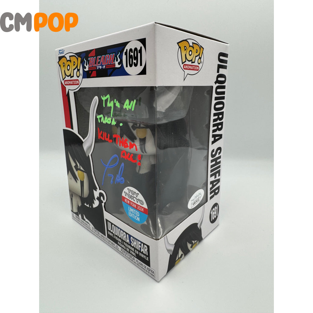 Ulquiorra Shifar - #1691 Funko Pop! Animation Bleach Toy Tokya New York 2024 Exclusive Signed By