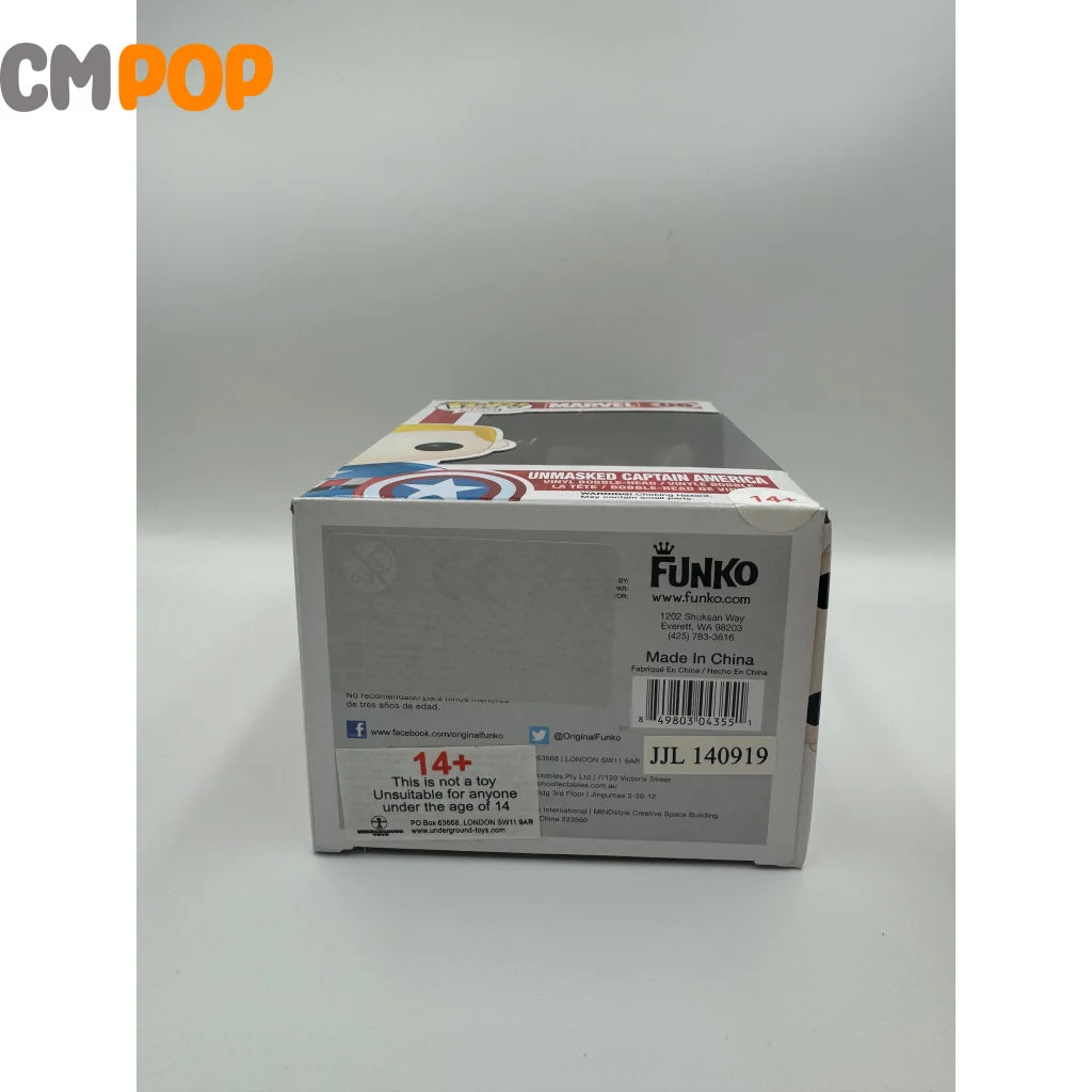 Unmasked Captain America - #06 Funko Pop! Marvel