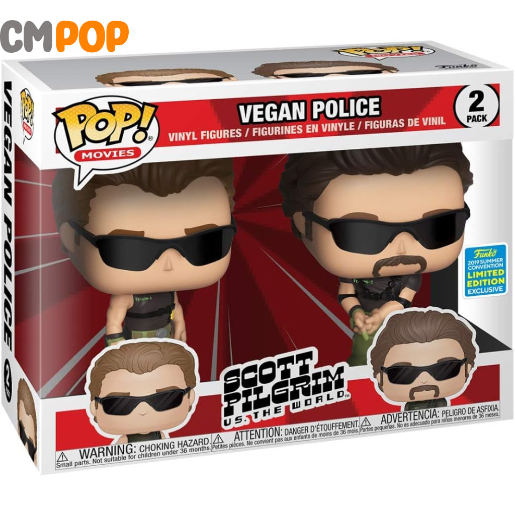 Vegan Police - 2 Pack Funko Pop! Movies Scott Pilgrim Vs The World 2019 Convention Limited Edition