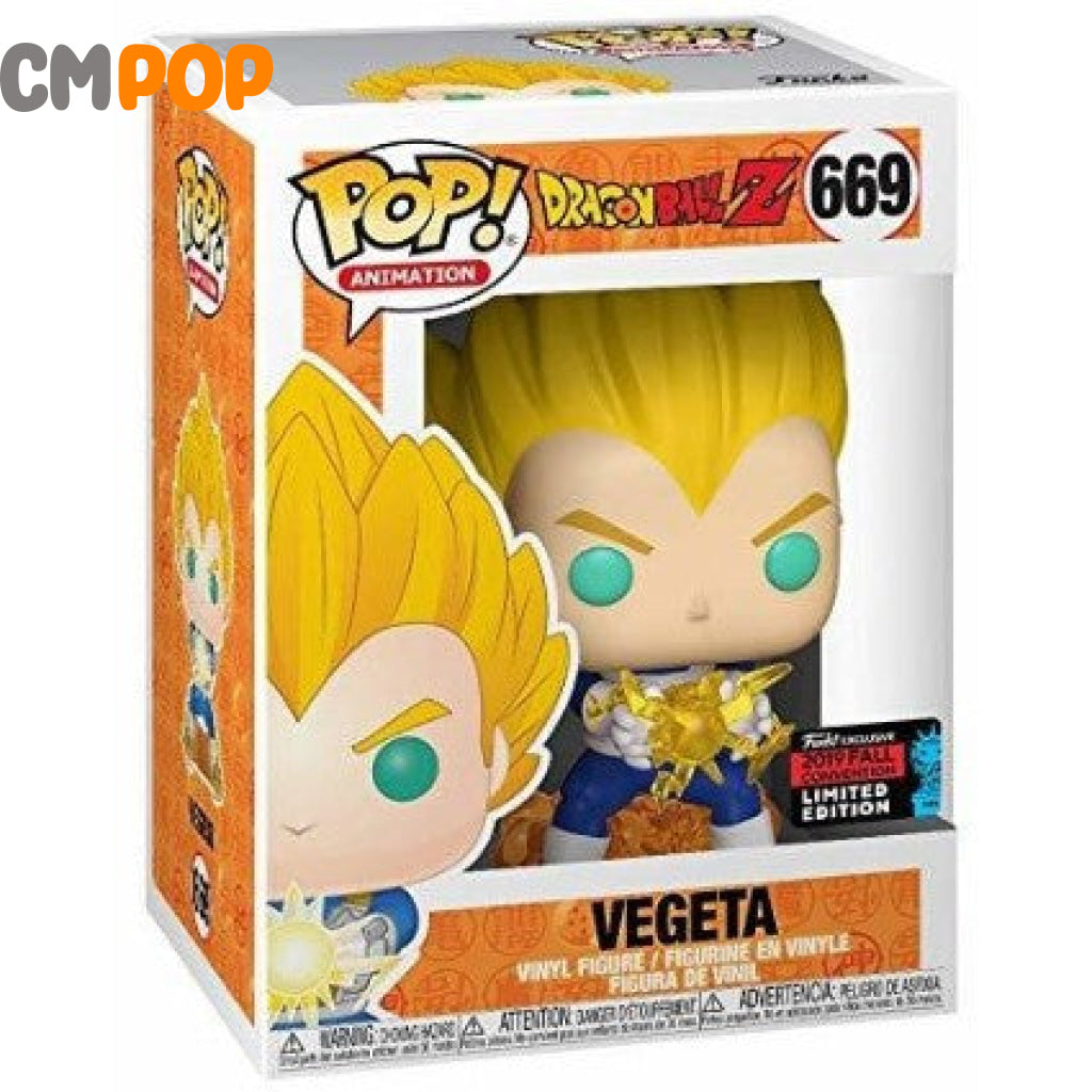 Vegeta - #669 Funko Pop! Dragonball Z Nycc 2019 Convention Exclusive 7/10 Condition Pop