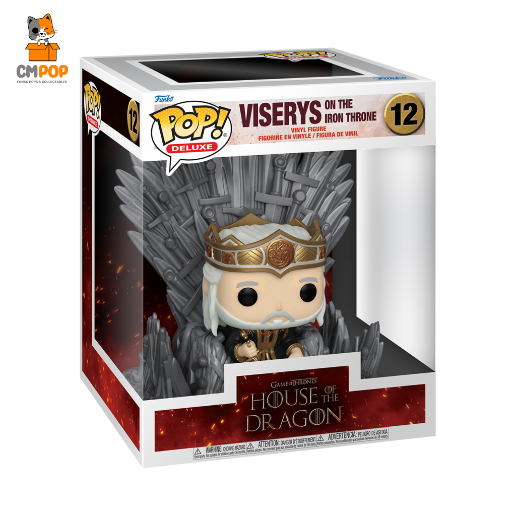 Viserys On The Iron Throne - #12 Funko Pop! House Of Dragon Deluxe Pop