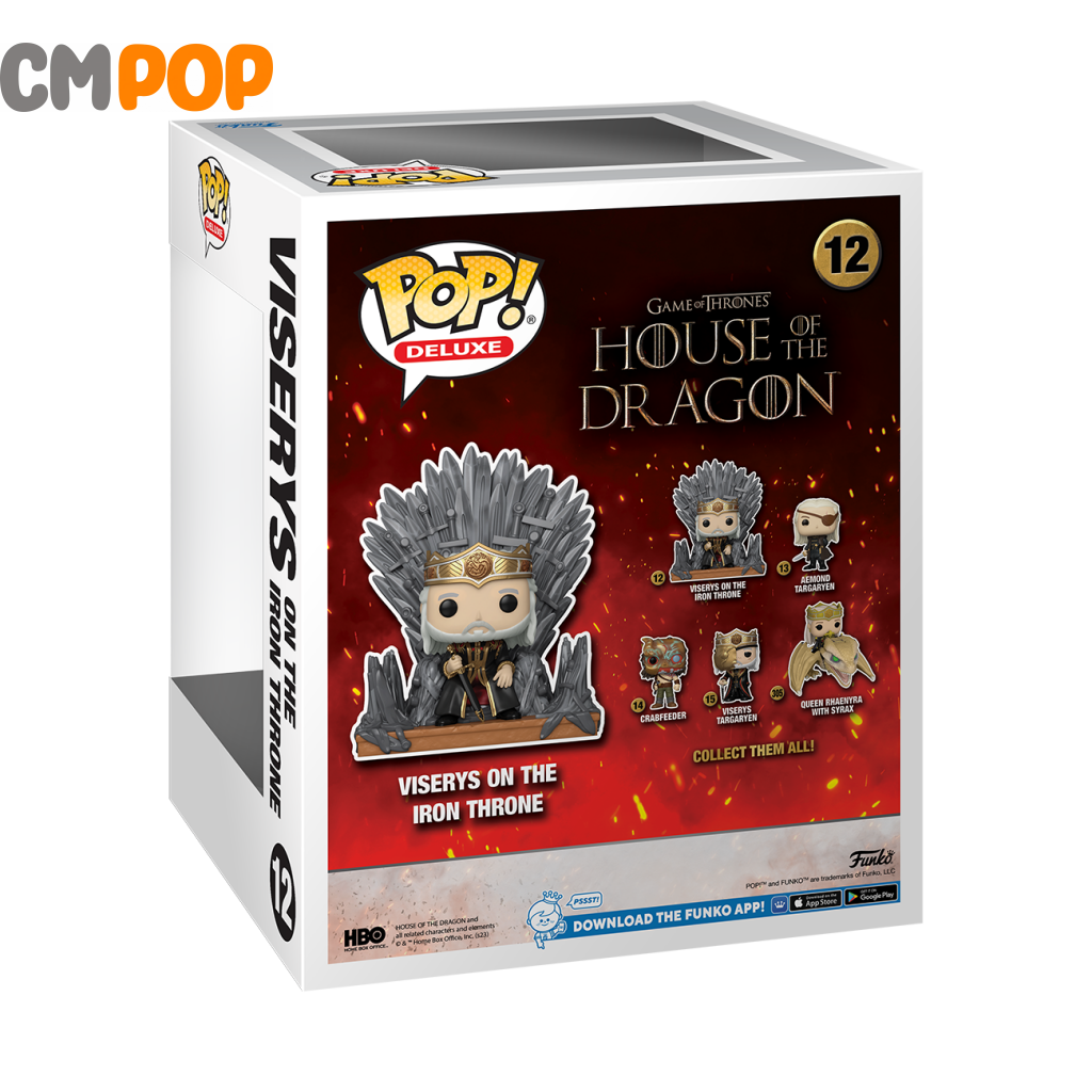 Viserys On The Iron Throne - #12 Funko Pop! House Of Dragon Deluxe Pop