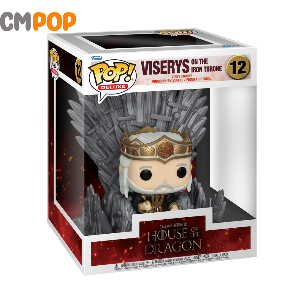 Viserys On The Iron Throne - #12 Funko Pop! House Of Dragon Deluxe Pop