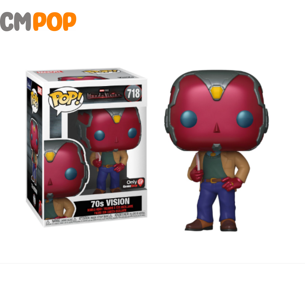 Vision 70’S - #718 Funko Pop! Marvel Wanda Gamestop Exclusive Pop